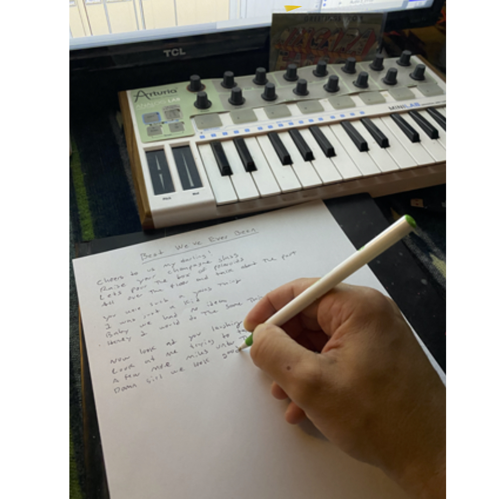 Handwritten + Autographed Lyric Sheet